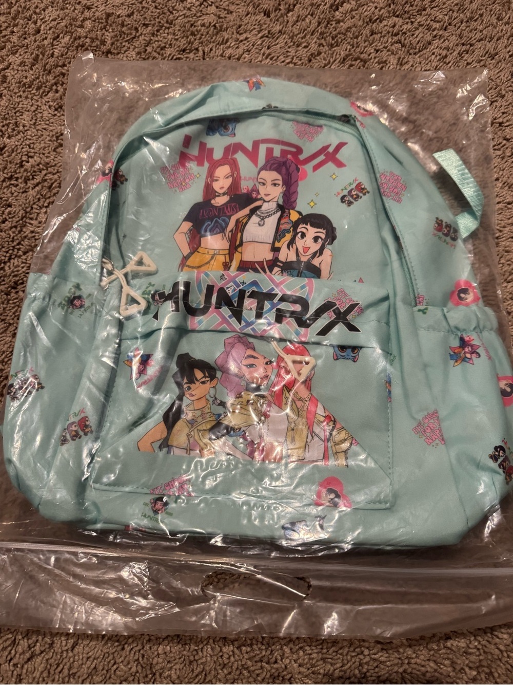 KPOP Demon Hunters Huntrix Backpack – Mint Green Character Backpack - Picture 5 of 8